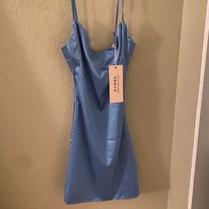 Oh Polly , Brand new Satin blue dress